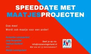 Online speeddate met maatjesprojecten (Hart van Lansingerland)