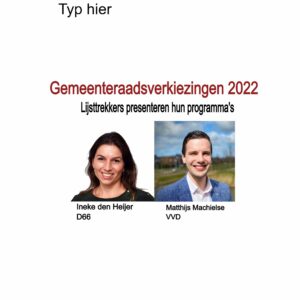 Vrijdag 21 januari tussen 18 – 20 uur