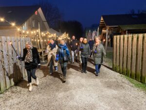 Nieuwjaars fakkelwandeling in Hoge Bergse Bos
