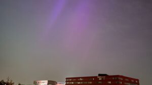 Noorderlicht te zien boven Lansingerland