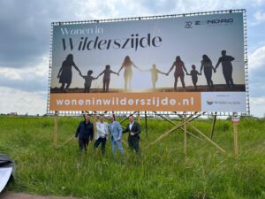 Bouwbord gebiedsontwikkeling Wilderszijde onthuld