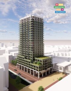 Nieuwe woontoren blaast Stadshart nieuw leven in. 242 betaalbare op voormalige V&D