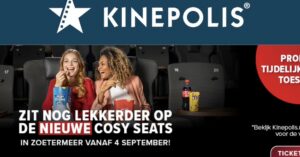 Zoetermeer krijgt luxe bioscoopstoelen: Kinepolis introduceert Cosy Seats