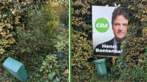 CDA Lansingerland woedend na diefstal verkiezingsbord
