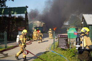 Grote brand bij motorcrossclub Bleiswijk