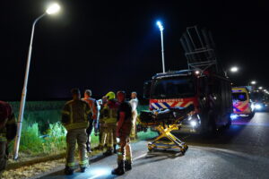 Zoekactie nadat auto te water raakt in Bleiswijk, niemand aangetroffen